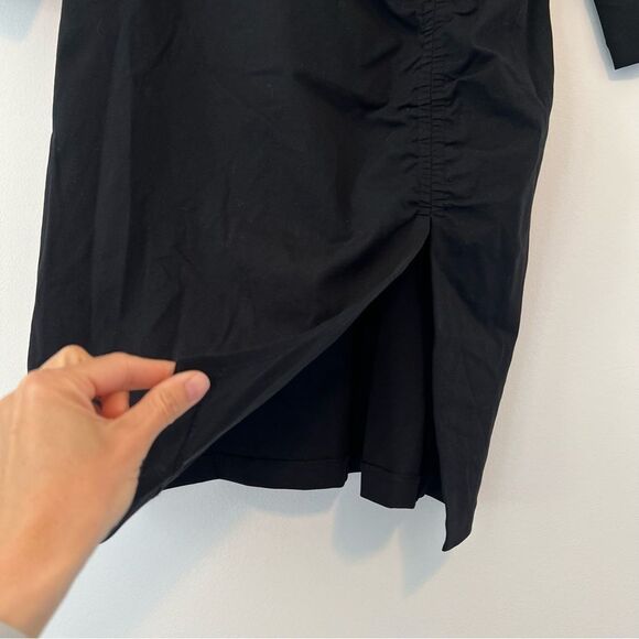 Boden Black Column Midi Dress NEW Size 12 Petite Long Sleeve - Picture 7 of 11